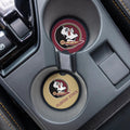 Florida State University 4 Piece Ceramic Car Coaster Set