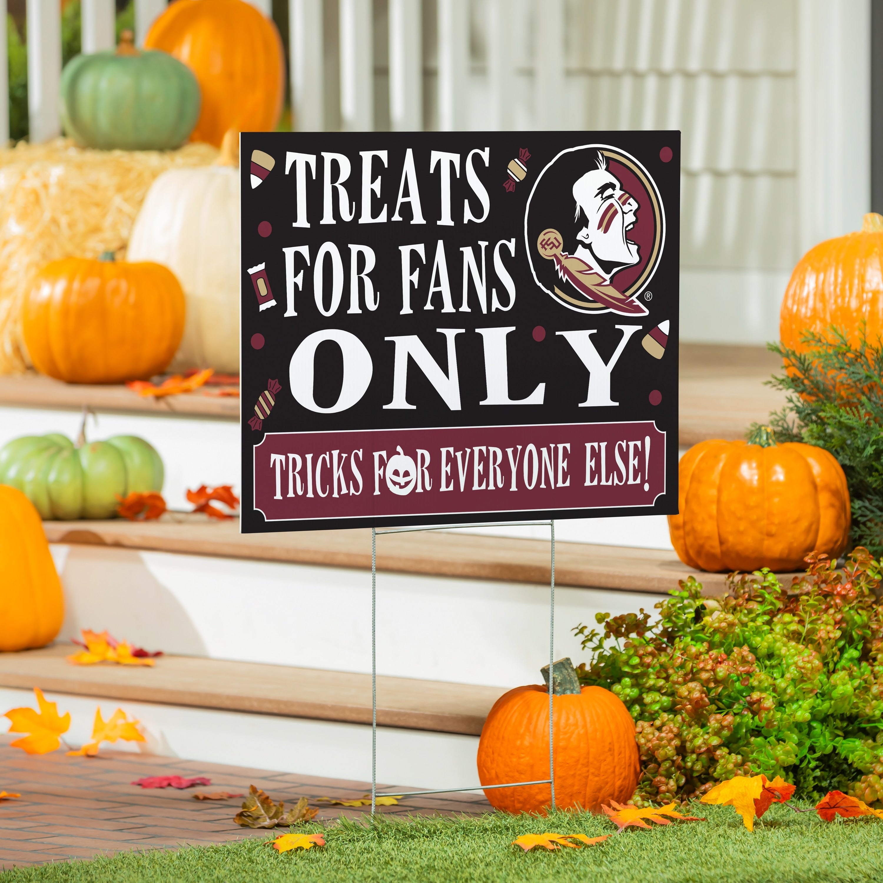 Florida State University Yard Sign Halloween Treats For Fans