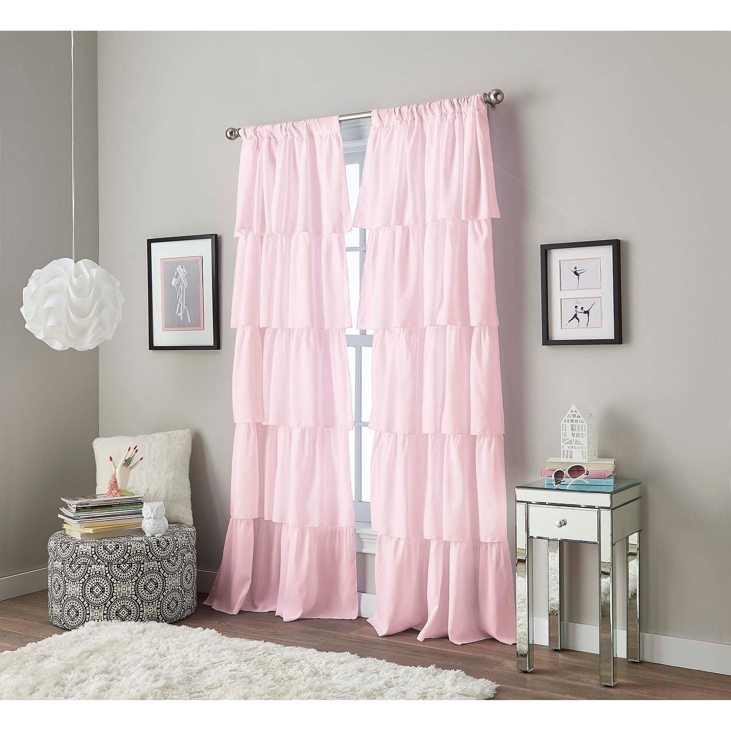 Flounced Poletop Curtain Collection