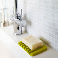 Flow White Pink Green Black Self Draining Silicone Soap Tray By Yamazaki Home