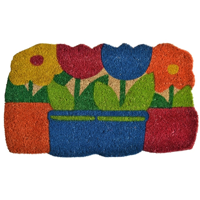 Flower Pots Door Mat