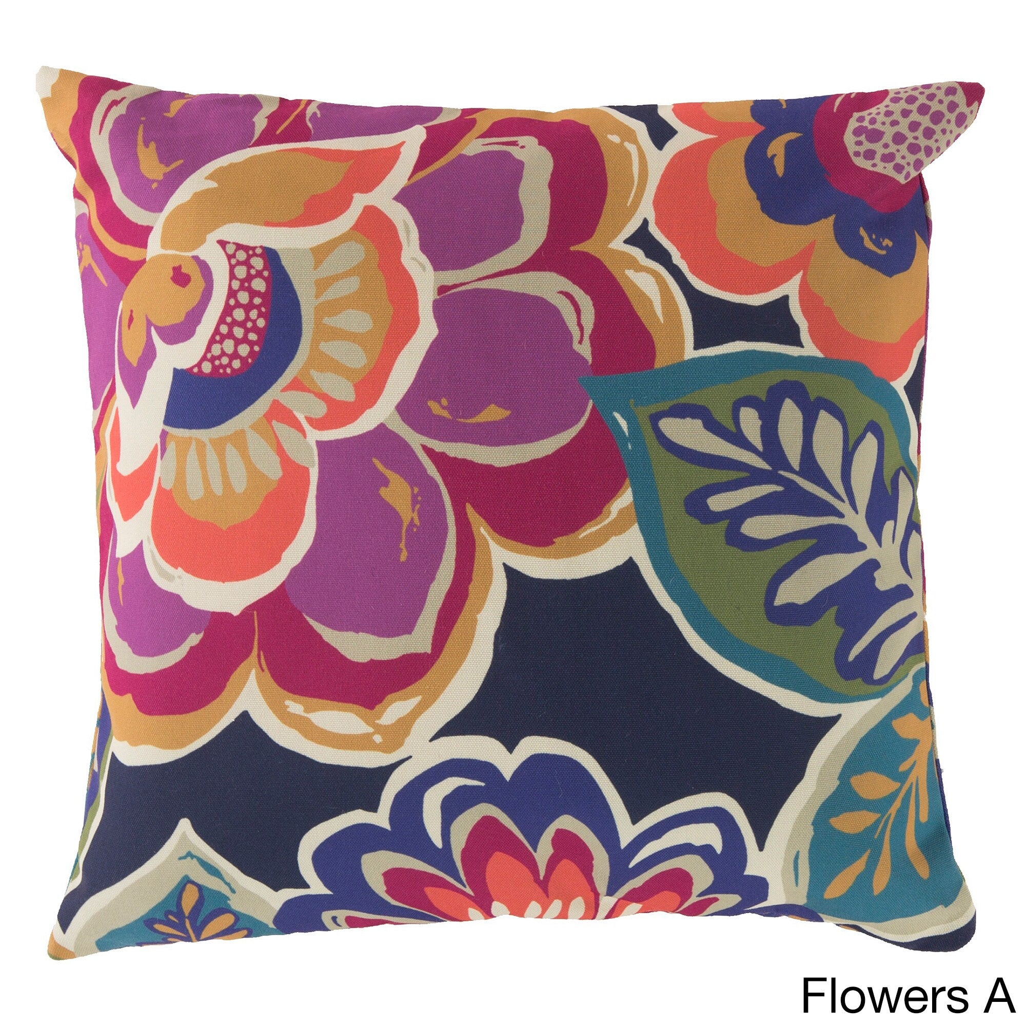 Hawaiian Flowers Indoor Outdoor Accent Pillow