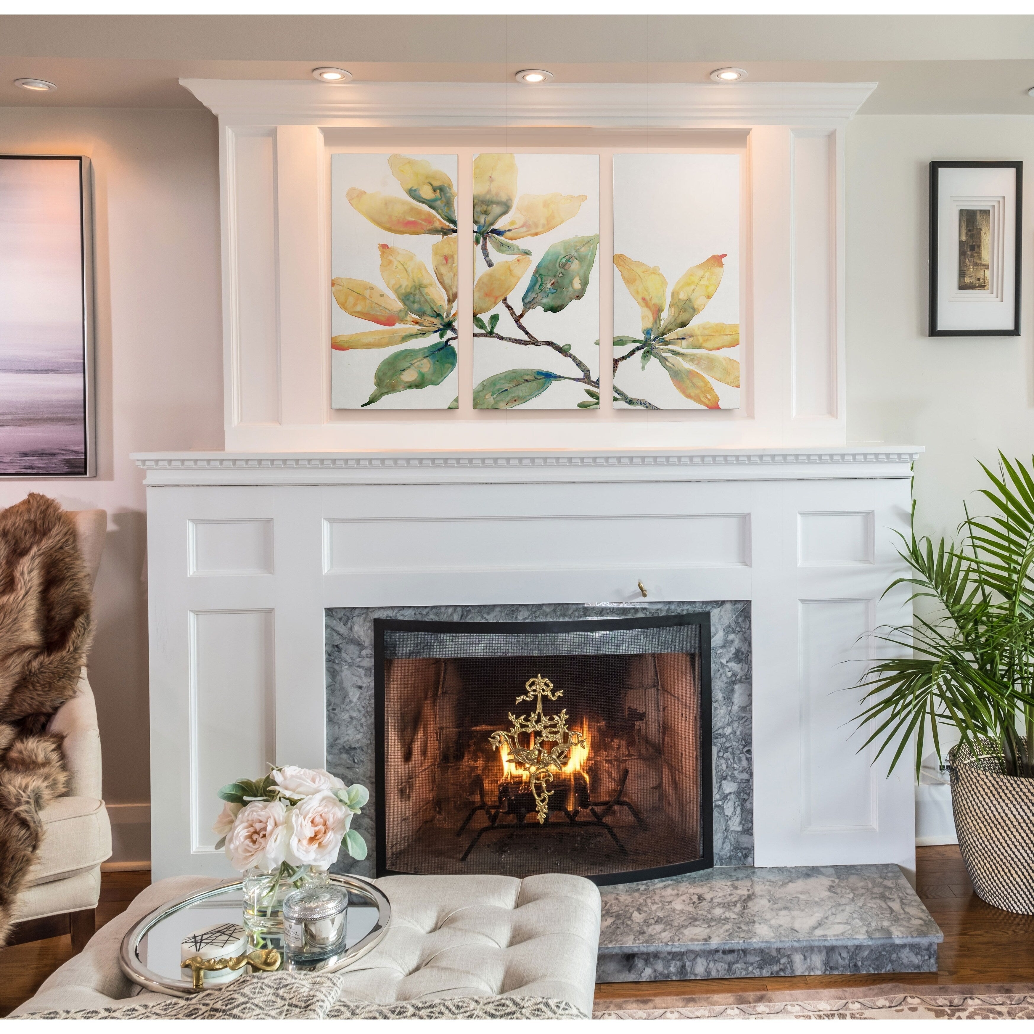 Floweringbranch Ii A Premium Multi Piece Art Available In 3 Sizes