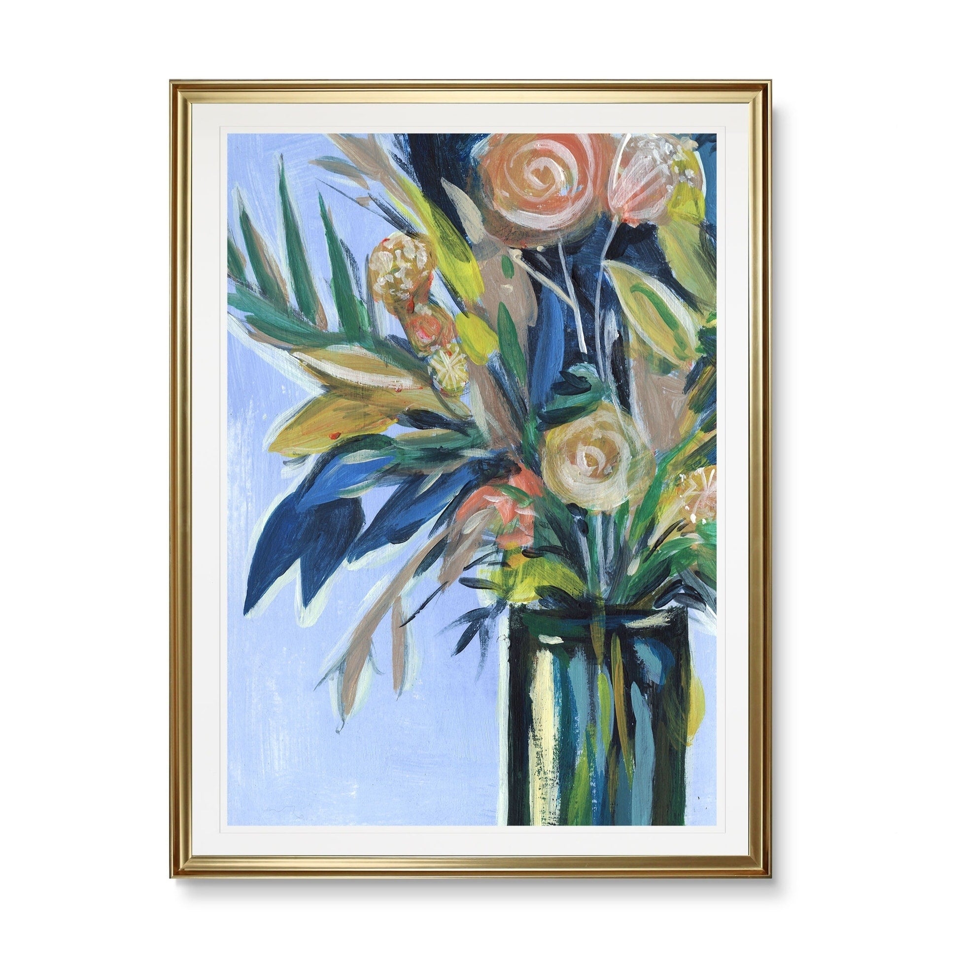 Flowers In A Vase Ii Framed Giclee Print