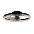 Flush Mount Ceiling Fan With Light Dimmable Light