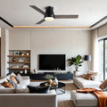 Flush Mount Ceiling Fan With Light Remote Control