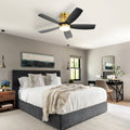 Flush Mount Ceiling Fans With Led Light Remote Control