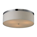 Flush Mount Collection Polished Chrome 3 Light Flush Mount Fixture