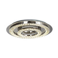 Led Flush Mount With Stainless Steel Frame And Clear Crystal