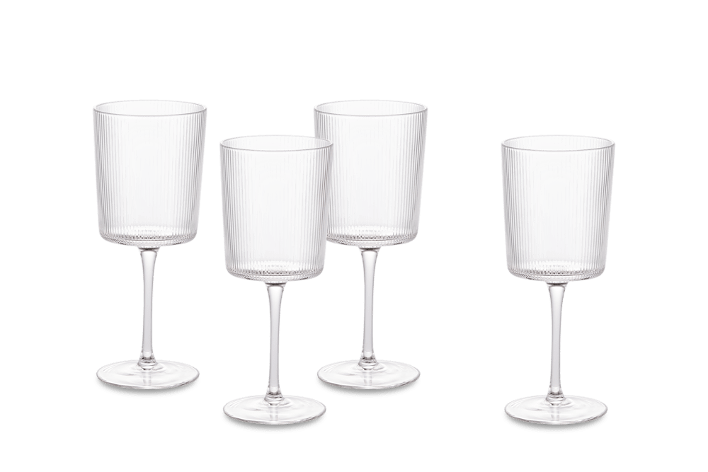 Flute All-Purpose Wine Glasses, Set of 4
