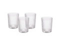 Flute Short Drinking Glasses, Set of 4