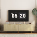 Fluted Tv Stand With Storage Cabinet Tv Console Entertainment Center For 55 Inch