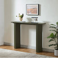 Fluted Wood Narrow Console Table 40 L X 12 W X 31 H