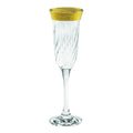 Flutes Set Of 6 Melania Collection Gold