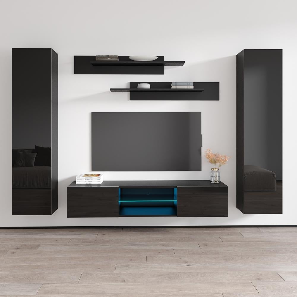 Fly Ab1 33Tv Wall Mounted Floating Modern Entertainment Center