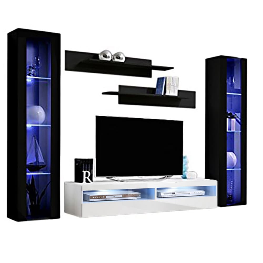 Fly Ab2 35Tv Wall Mounted Floating Modern Entertainment Center