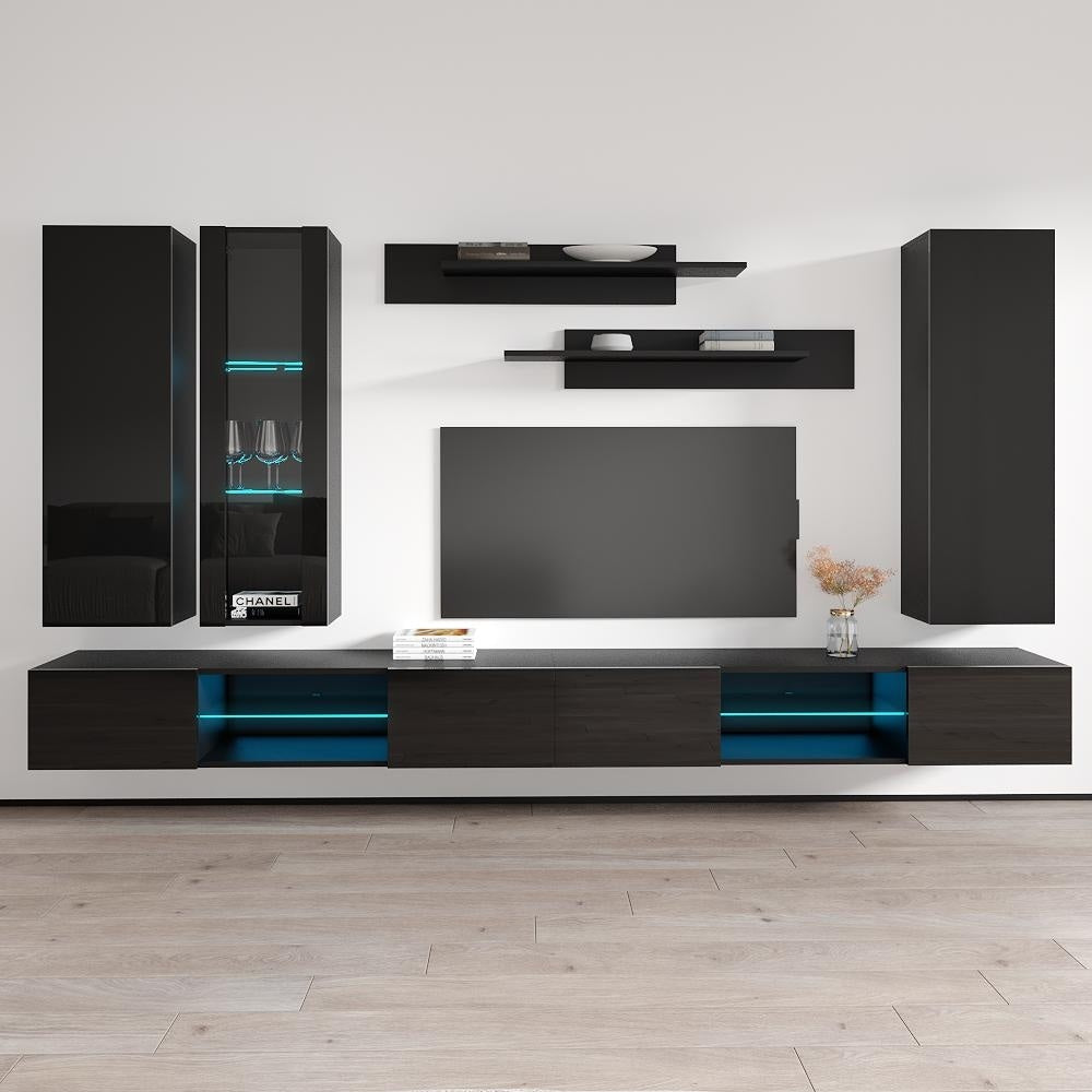 Fly Ef4 33Tv Wall Mounted Floating Modern Entertainment Center