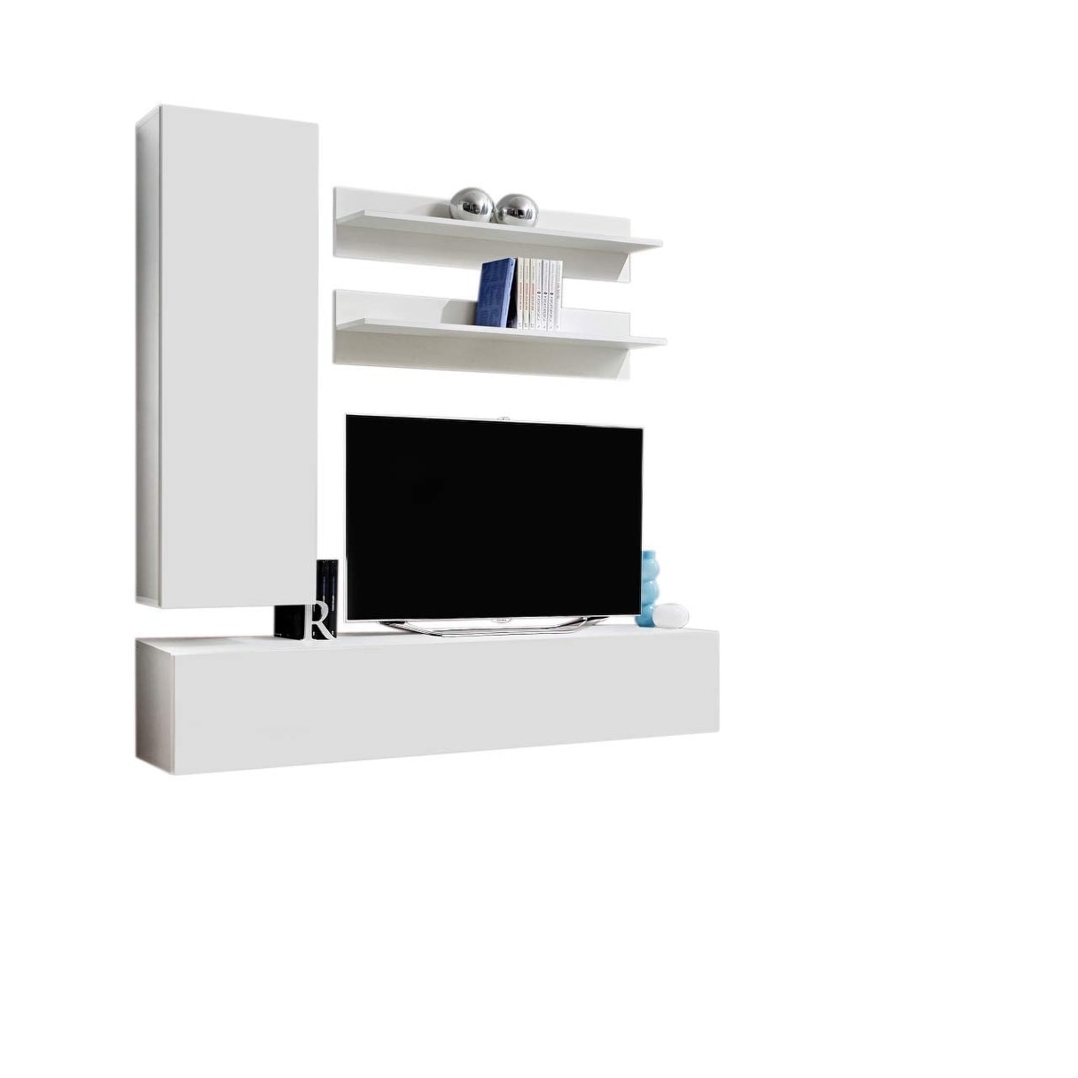 Fly H Wall Mounted Floating Modern Entertainment Center