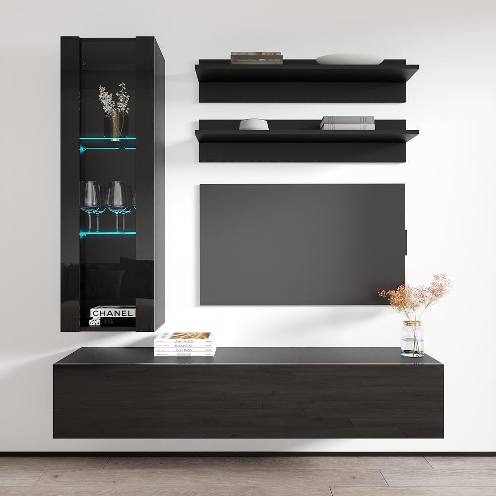 Fly H2 30Tv Wall Mounted Floating Modern Entertainment Center