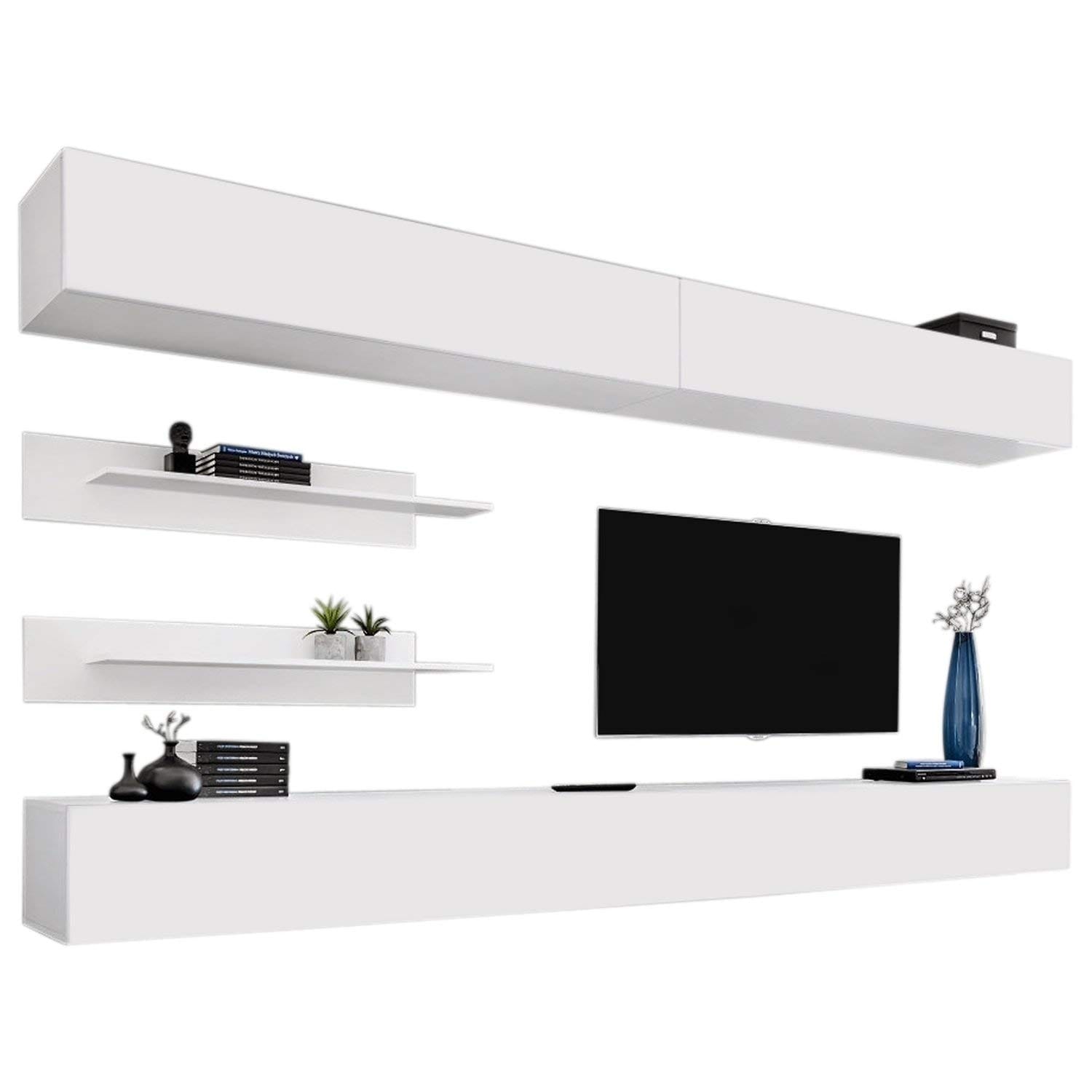 Fly I Wall Mounted Floating Modern Entertainment Center