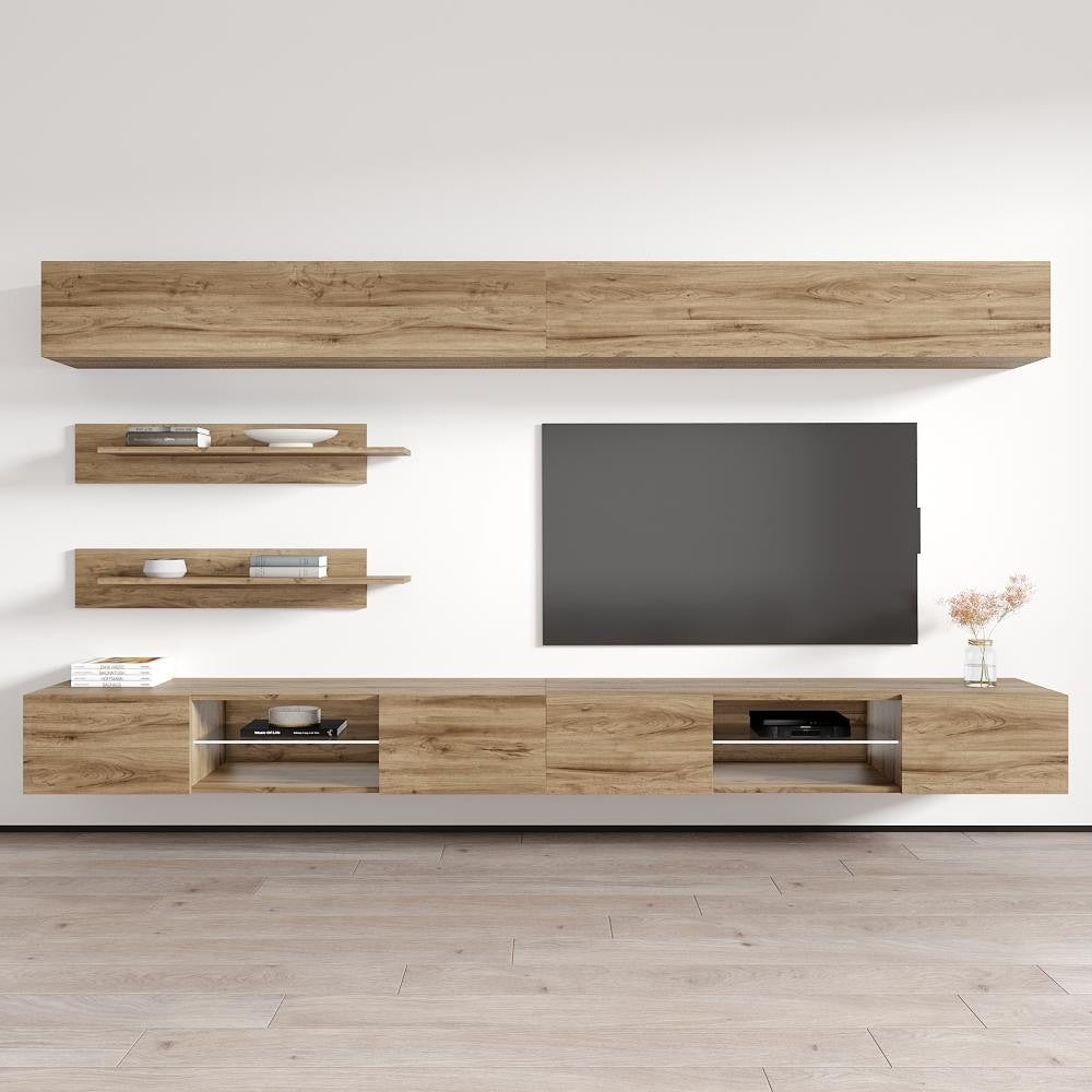 Fly I1 33Tv Wall Mounted Floating Modern Entertainment Center