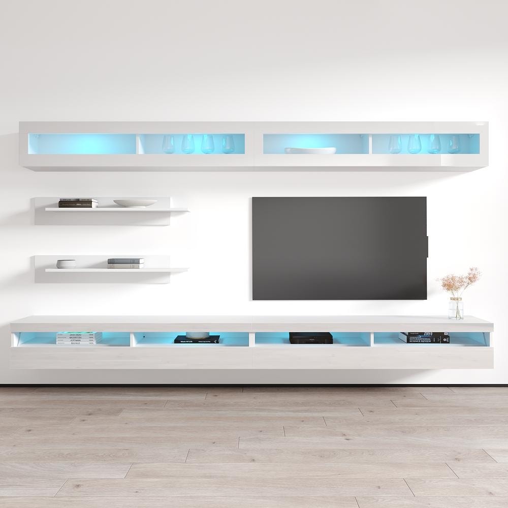 Fly I2 35Tv Wall Mounted Floating Modern Entertainment Center