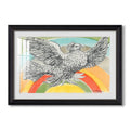 Flying Dove With Rainbow 1952 Pablo Picasso Custom Framed Print