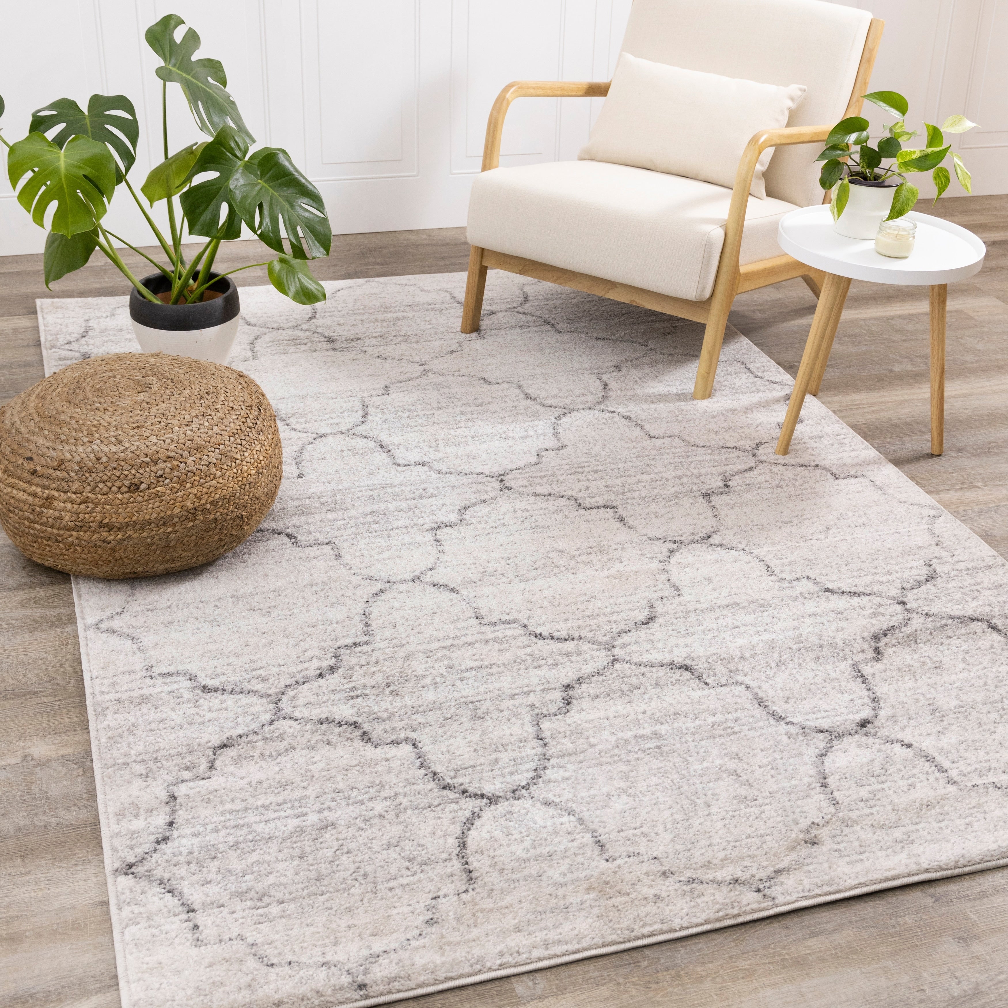 Ferris Grey Ogee Rug 53 X 77