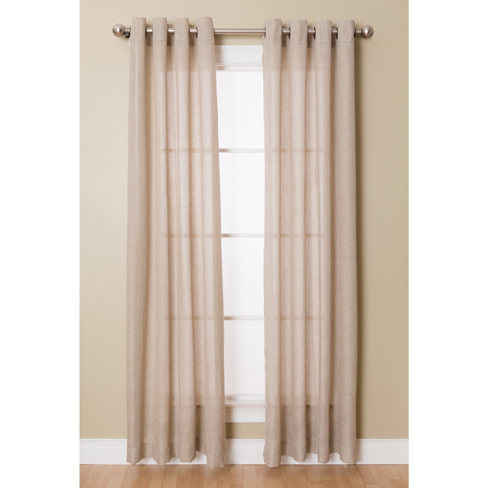 Flynn Grommeted Window Curtain Panel