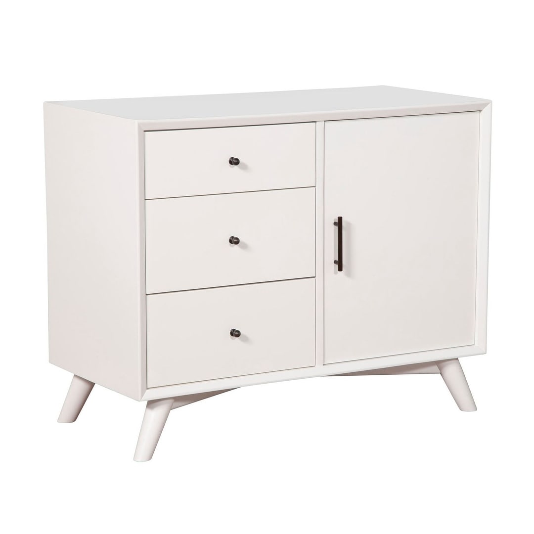 Flynn Wood Accent Cabinet In White