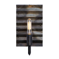 Flynne 1 Light Ombre Galvanized Corrugated Wall Light