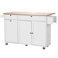 Foldable Countertop Kitchen Island With Storage Racks Mobile Kitchen Cart With Drop Leaf Trash Storage
