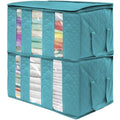Foldable Fabric Storage Organizer Bag 3 Sectional 24X14X11In Pack Of 2