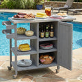Foldable Outdoor Kitchen Island With Lockable Wheels Patio Kitchen Island Kitchen Cart With Towel Rack
