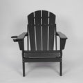 Folding Adirondack Chair Outdoor Chair With Cup Holder Arm Chair Reading Chair Accent Chair Side Chair