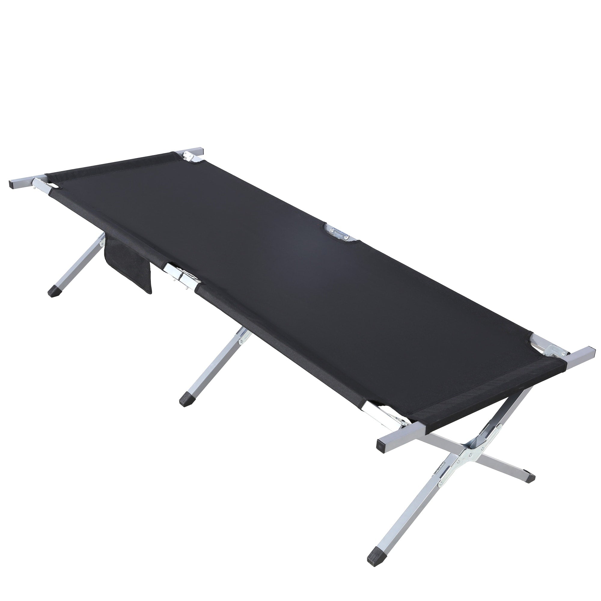 Folding Camping Cot Bed With Carry Bag Portable Tent Outdoor Sleeping Travel Camping