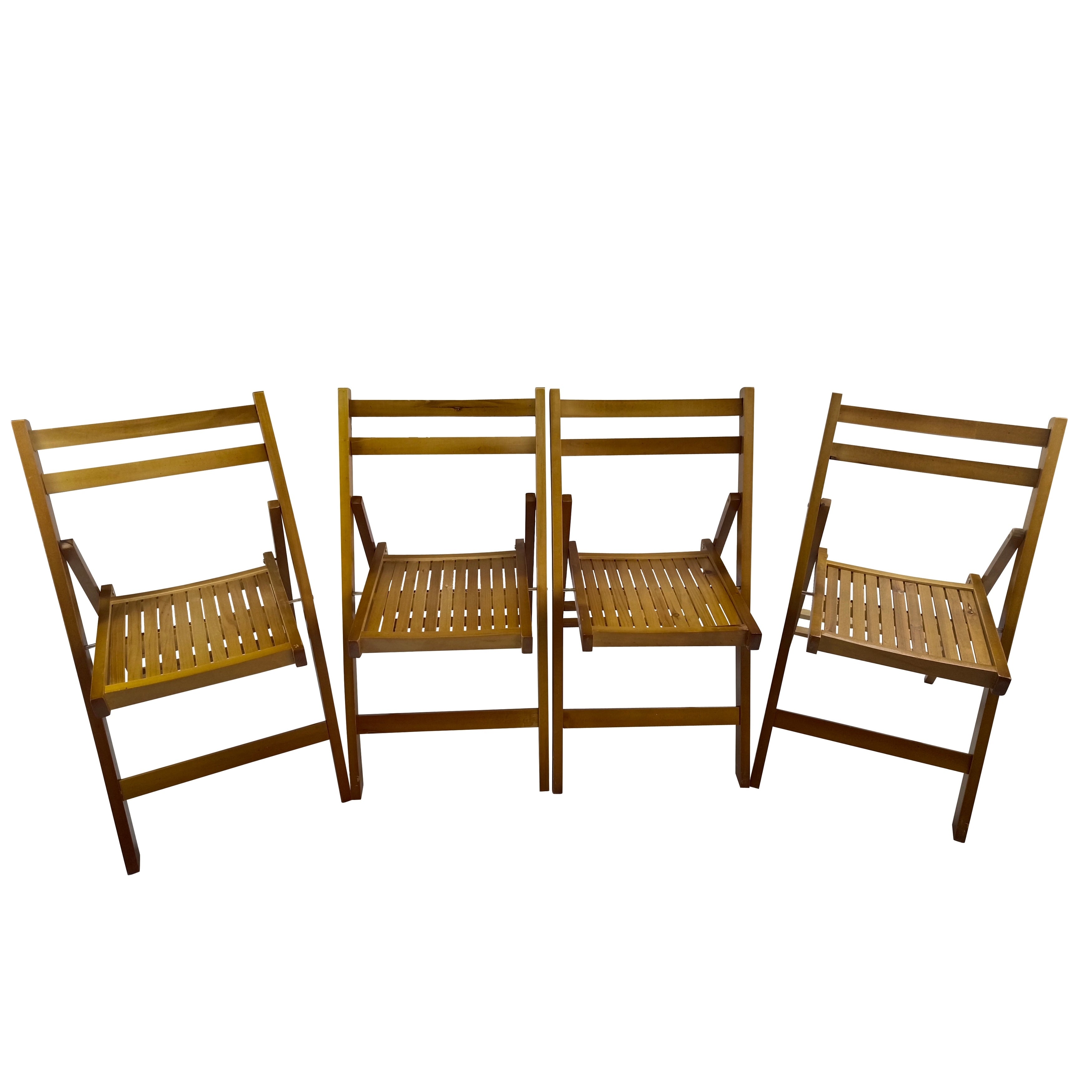 Folding Chairs Dining Chairs Set Of 4 With Slatted Seat Coffee Chair Reception Chair Side Chair Leisure Chair