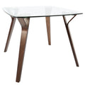 Folia Mid Century Modern Square Dining Table