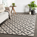 Folke Handmade Geometric Black White Area Rug 5 X 8 5X8