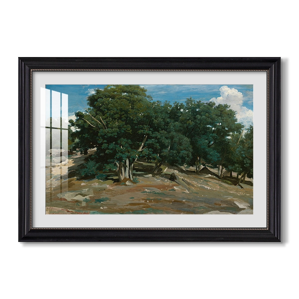 Fontainebleau C 1830 1835 Jean Baptiste Camille Corot Custom Framed Print