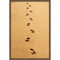 Footprints Framed Canvas Wall Art Print