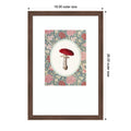 Forage Wild Mushroom Iii By Wild Violets Wood Framed Wall Art Print