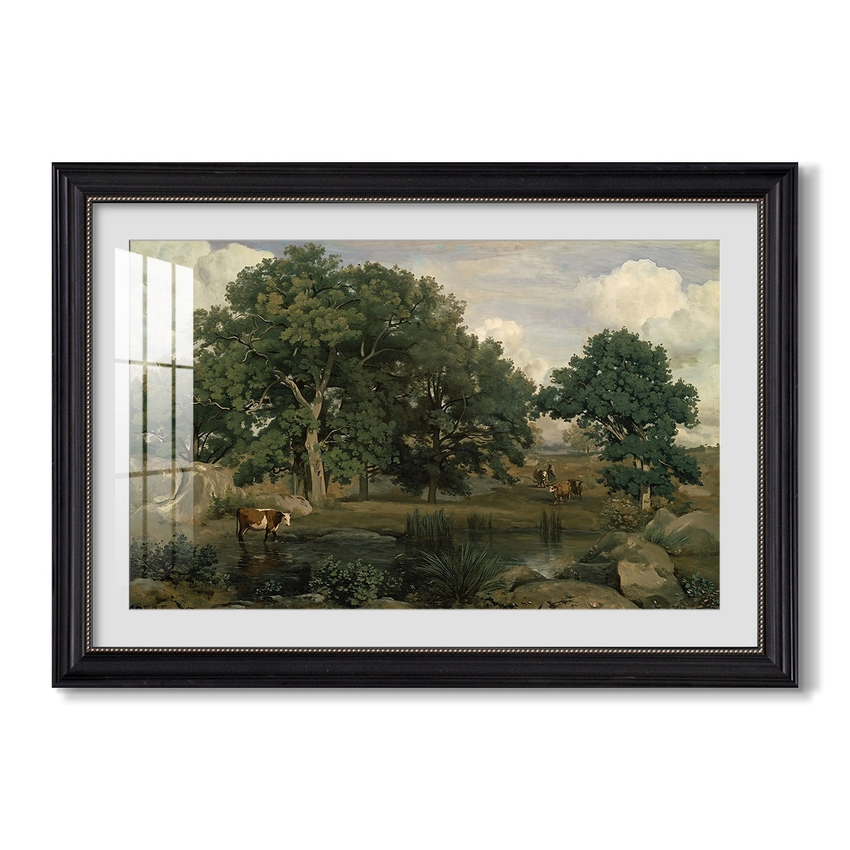 Forest Of 1846 Jean Baptiste Camille Corot Custom Framed Print