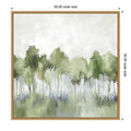 Forest Of Sapphire Blossoms No. 1 By Mona Grace Framed Canvas Wall Art Print
