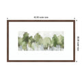 Forest Of Sapphire Blossoms No. 1 By Mona Grace Wood Framed Wall Art Print