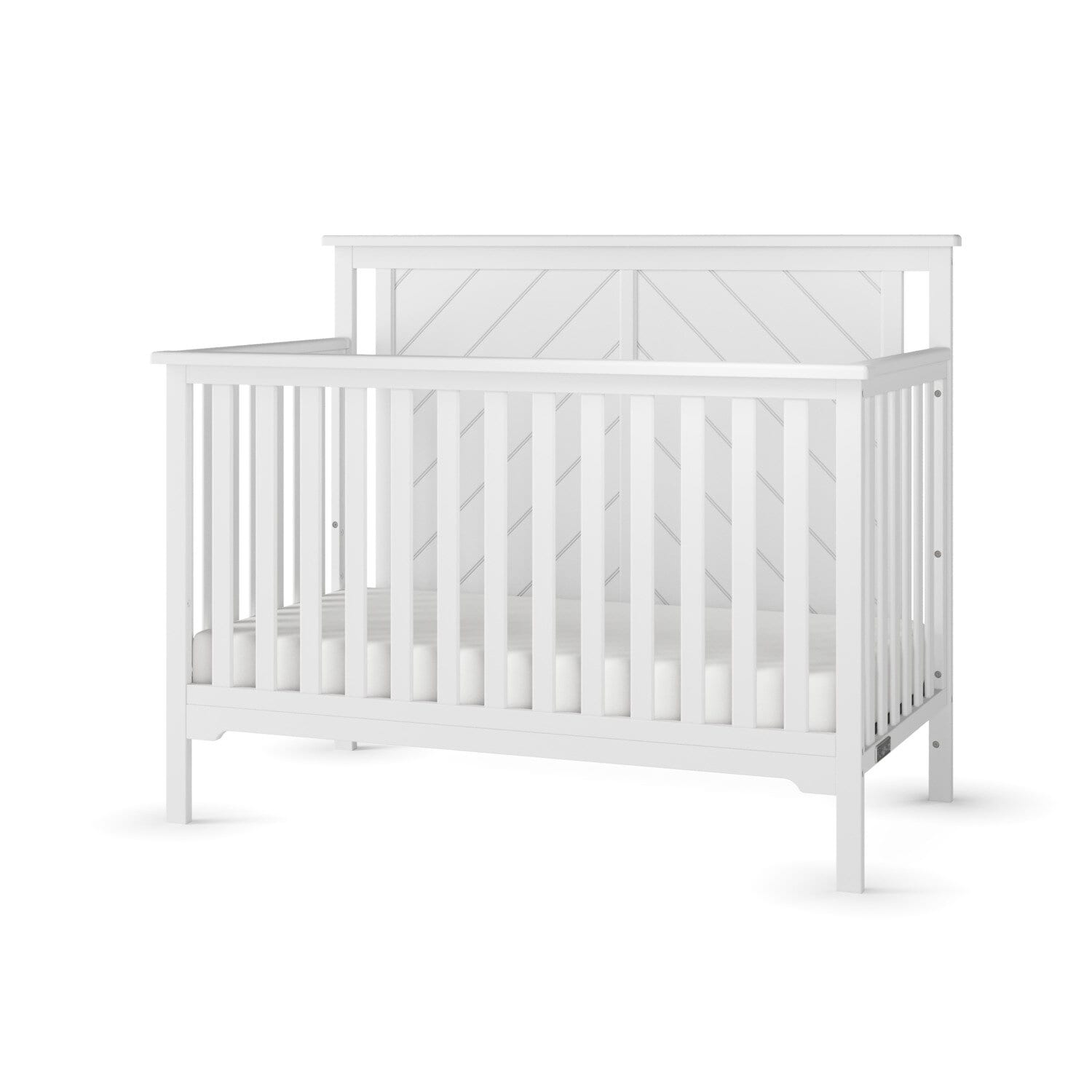 Hampton 4 In 1 Convertible Baby Crib Flat Top By Forever Eclectic