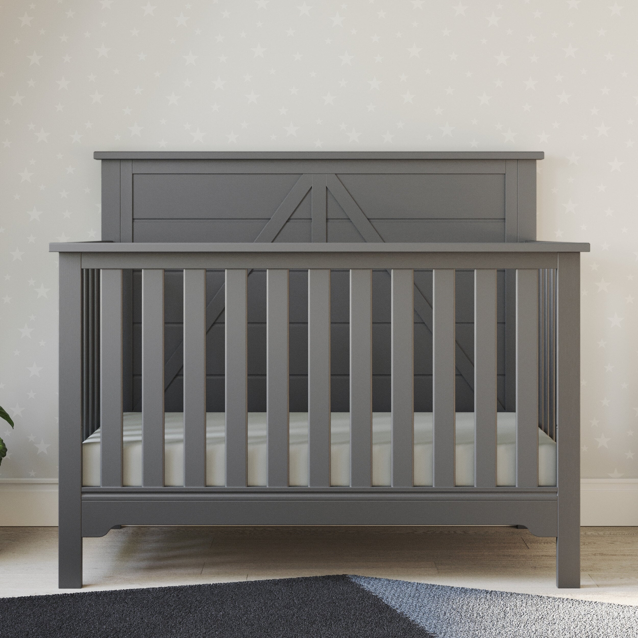 Woodland 4 In 1 Convertible Baby Crib By Forever Eclectic