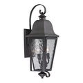 Forged Brookridge 30 High 3 Light Outdoor Sconce Charcoal 30 Inch Tall