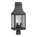 Forged Jefferson 23 High 3 Light Outdoor Post Light Charcoal 23 Inch H