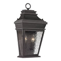 Forged Provincial 2 Light Outdoor Sconce Charcoal